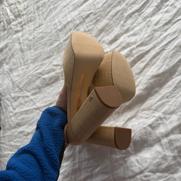 Sam Edelman Rattan Platform Heels - Picture 4 of 5